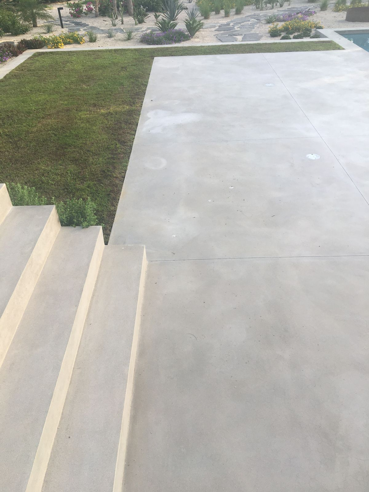 Microcement surface detail showing texture and tone